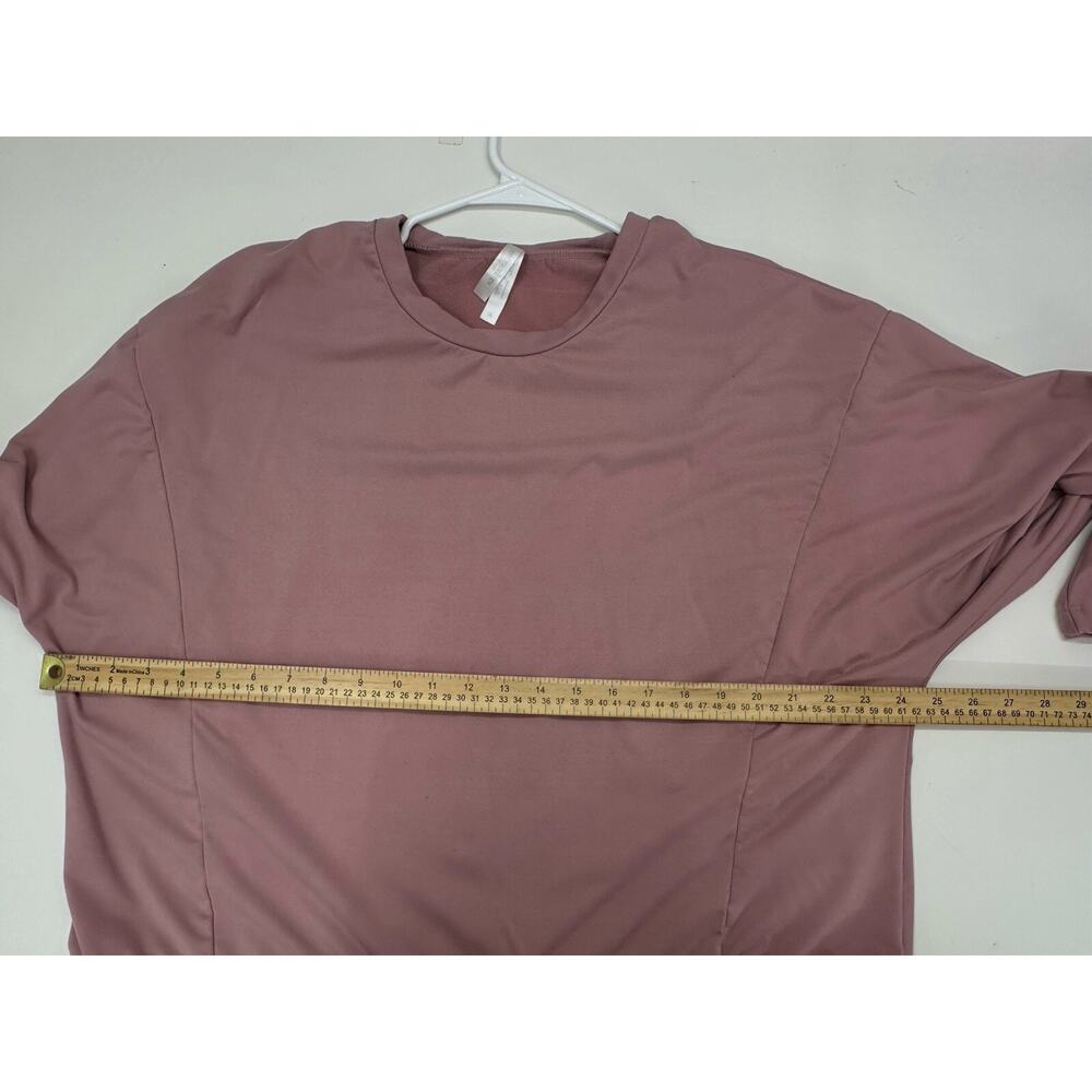 Embrace Life Athleisure Womens Top Size XL Pink Long Sleeve Pullover Soft - Picture 7 of 10